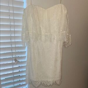 DO+BE White Lace Mini Dress